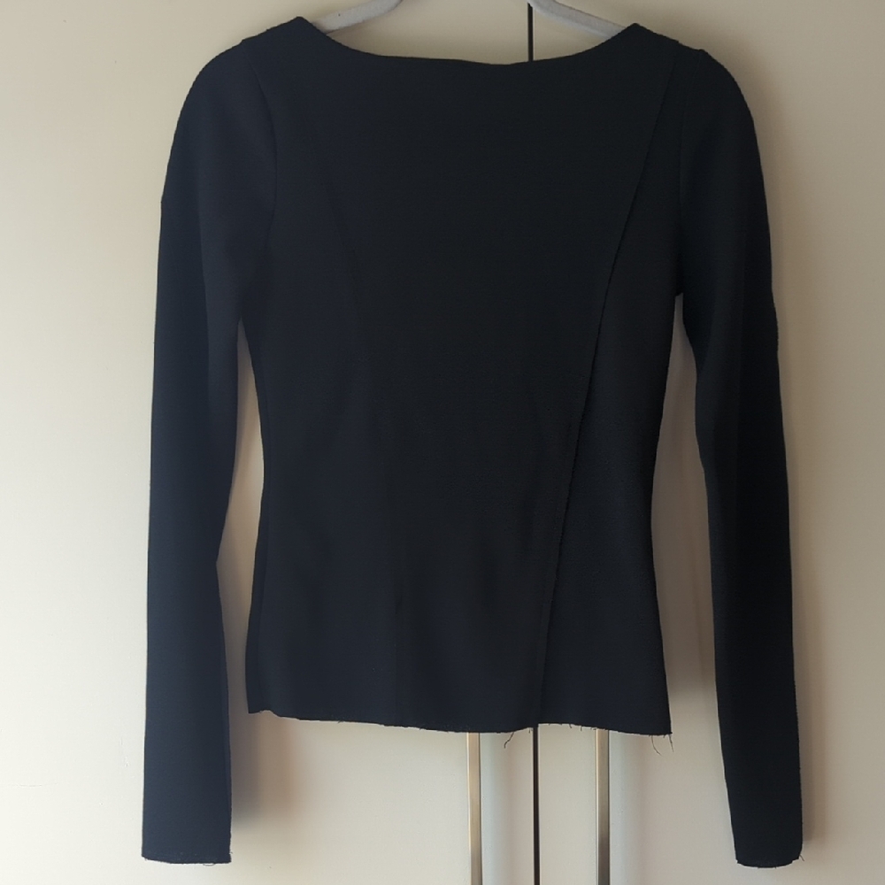 Zara Black Long Sleeve Blouse